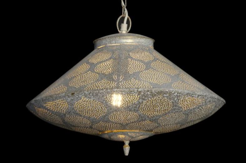 LAMPARA TECHO METAL 36X36X25,5 BLANCO